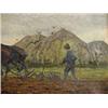 Image 3 : Gouwe, A.H. (1875-1965), canvas, Plowing horses, signed lower right, dated 1916, dim. 75 x 43 cm.…