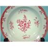 Image 3 : Two Chinese plates, floral decor in rose, 18th century, diam. 23 cm. (some damage to edges)…