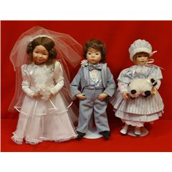 Dolls; Bride & Groom and "Little BoPeep"