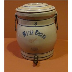 RW 3 gal. water cooler, original handles, excellent condition, w/ lid, chips on lid