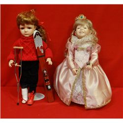 2 Dolls;  Ski Accident &  Eeww (w/ frog)