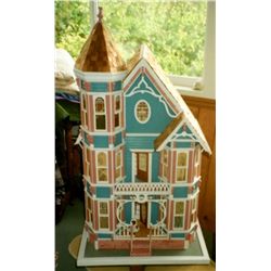 Doll house, handmade from kit, 40"h x 23"w