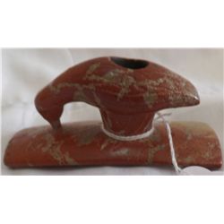 Hopewell Stone Effigy Pipe
