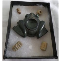 Frame of Stone Frog and 4 Relics