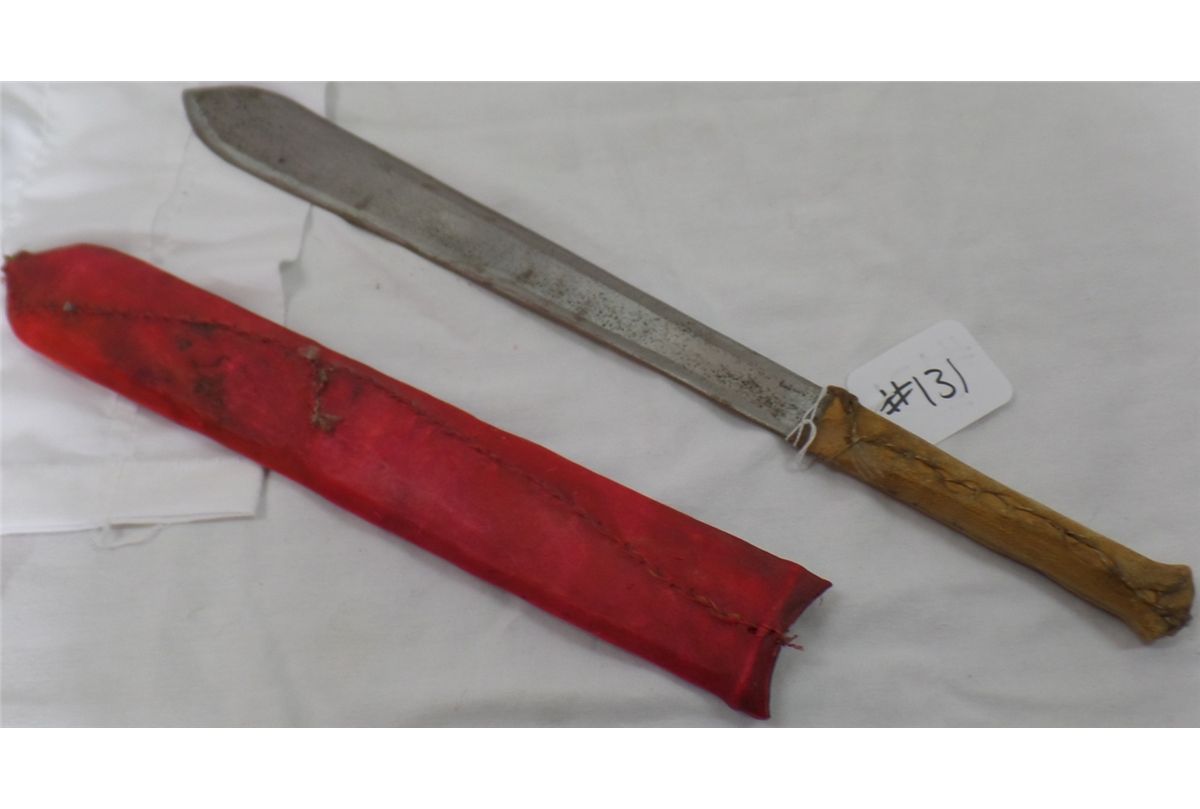 African Double Edged Sword W Sheathe African Double Edged Sword W Sheathe