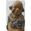 Image 5 : Large Bronze Figure of Clown with 2 Puppies