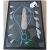 Image 2 : Frame of Native American Necklace and Points
