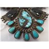 Image 5 : Sterling Silver, Turquoise & Jet Bird Effigy Pin