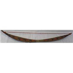 Painted Hupa Bow with Sinew Back