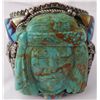 Image 1 : Navajo Bracelet w/Carved Turquoise Face