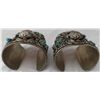 Image 5 : Pair of Navajo Bracelets w/Buffalo Effigies