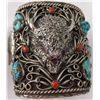 Image 8 : Pair of Navajo Bracelets w/Buffalo Effigies