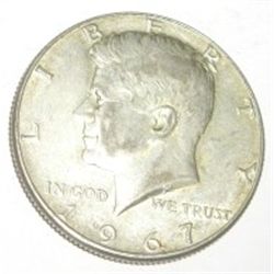 1967 SILVER KENNEDY HALF DOLLAR *NICE EARLY SILVER HALF DOLLAR*!! SILVER HALF DOLLAR CAME OUT OF SAF
