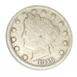 1910 LIBERTY "V" NICKEL BOOK VALUE IS $12.00+ *NICE EARLY FINE GRADE NICKEL*!! COIN CAME OUT OF SAFE