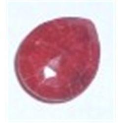 3.55 CARAT RUBY *LARGE* TEAR DROP SHAPE DIAMOND CUT & FACETED GEMSTONE!! RUBY CAME OUT OF SAFE!!