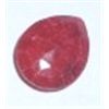 Image 1 : 3.55 CARAT RUBY *LARGE* TEAR DROP SHAPE DIAMOND CUT & FACETED GEMSTONE!! RUBY CAME OUT OF SAFE!!