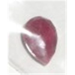 3.65 CARAT RUBY *LARGE* TEAR DROP SHAPE DIAMOND CUT & FACETED GEMSTONE!! RUBY CAME OUT OF SAFE!!