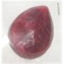 4.55 CARAT RUBY *LARGE* TEAR DROP SHAPE DIAMOND CUT & FACETED GEMSTONE!! RUBY CAME OUT OF SAFE!!