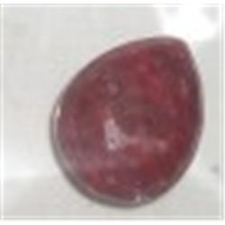 5.50 CARAT RUBY *HUGE* TEAR DROP SHAPE DIAMOND CUT & FACETED GEMSTONE!! RUBY CAME OUT OF SAFE!!