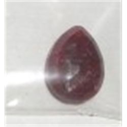 5.80 CARAT RUBY *HUGE* TEAR DROP SHAPE DIAMOND CUT & FACETED GEMSTONE!! RUBY CAME OUT OF SAFE!!