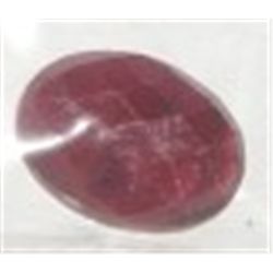 6.90 CARAT RUBY *HUGE* OVAL SHAPE DIAMOND CUT & FACETED GEMSTONE!! RUBY CAME OUT OF SAFE!!