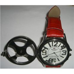 DENACCI WATCH LARGE BEZEL WITH FACE THAT OPENS