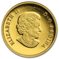 2013 1/10 oz Gold Canadian $5 - Orca