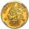 Image 1 : 1914 Indian Round One Dollar Oregon Gold MS-64 NGC