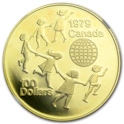 1979 1/2 oz Gold Canadian Proof-Year of the Child-PF-67