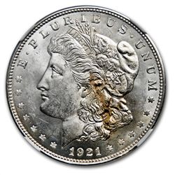 1921-D Morgan Dollar MS-62 NGC Defective Planchet Mint