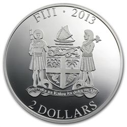 Fiji 2013 Silver Dogs &amp; Cats Series - Super Cat - S