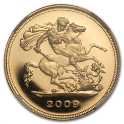 Great Britain 2009 Gold 1/2 Sovereign PF-70 UCAM NGC