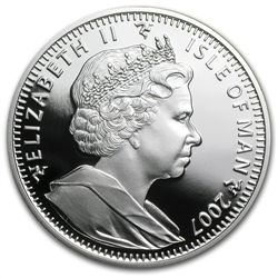 Isle of Man 2003 1 Crown Silver Proof Balinese Cats