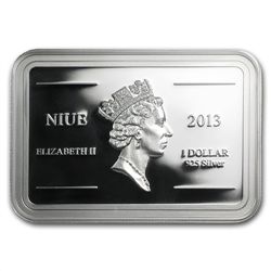 2013 1 oz Silver Niue Tropical Coral Fish - Royal Gramm