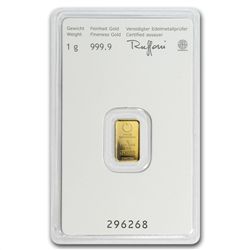 1 gram Austrian Gold KineBar .9999 Fine (In Assay) - Ne
