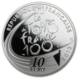 2013 10 Silver Proof 100th Edition Tour de France -Yell