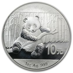 2014 1 oz Silver Chinese Panda - MS-69 PCGS