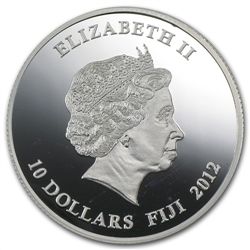 Fiji 2012 Silver $10 Temple Gates - Kori Agung