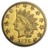 Image 1 : 1876 BG-1065 Indian Round 50 Cent Gold MS-64 PCGS