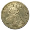 Image 1 : 1845 Liberty Seated Dollar Almost Uncirculated Details