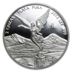 2013 2 oz Proof Silver Mexican Libertad PR-69 DCAM PCGS