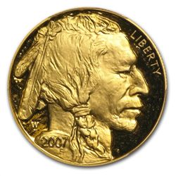 2007-W 1 oz Proof Gold Buffalo PR-69 PCGS (Black Diamon