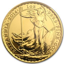 2014 1 oz Gold Britannia MS-69 PCGS First Strike