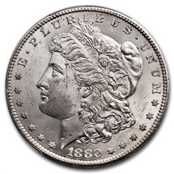 1880-S 8/7 Morgan Dollar - MS-63 PCGS Overdate Top 100