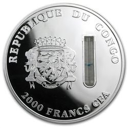 Congo Republic 2 oz 2014 Elements of Life - Cheetah