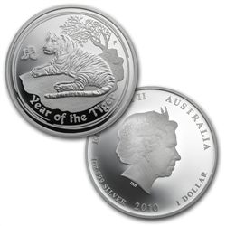 2010 Year of the Tiger - Silver 3-Coin Proof Set - (Ser