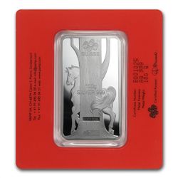 100 gram Pamp Suisse Silver Bar - Year of the Horse (In