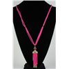 Image 1 : 29.52GRAMS SILVER PINK BEADS NECKLACE