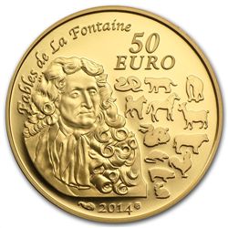2014 1/4 oz Gold Proof Year of the Horse (50 Euro) - Lu