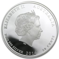 2014 1/2 oz Silver Newborn Baby Kookaburra Proof Coin